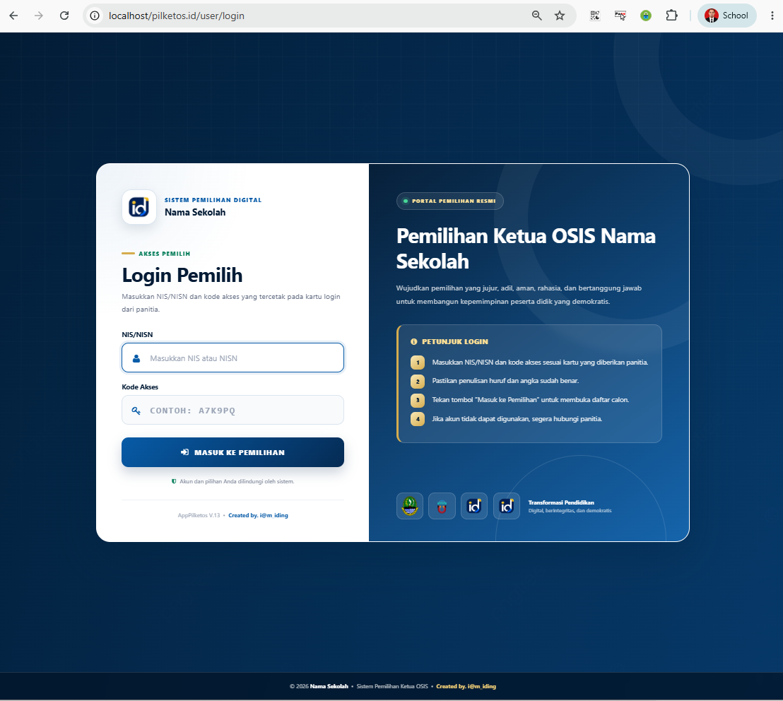 Aplikasi Pemilihan Ketua OSIS Pro – ID-DigitalSolution